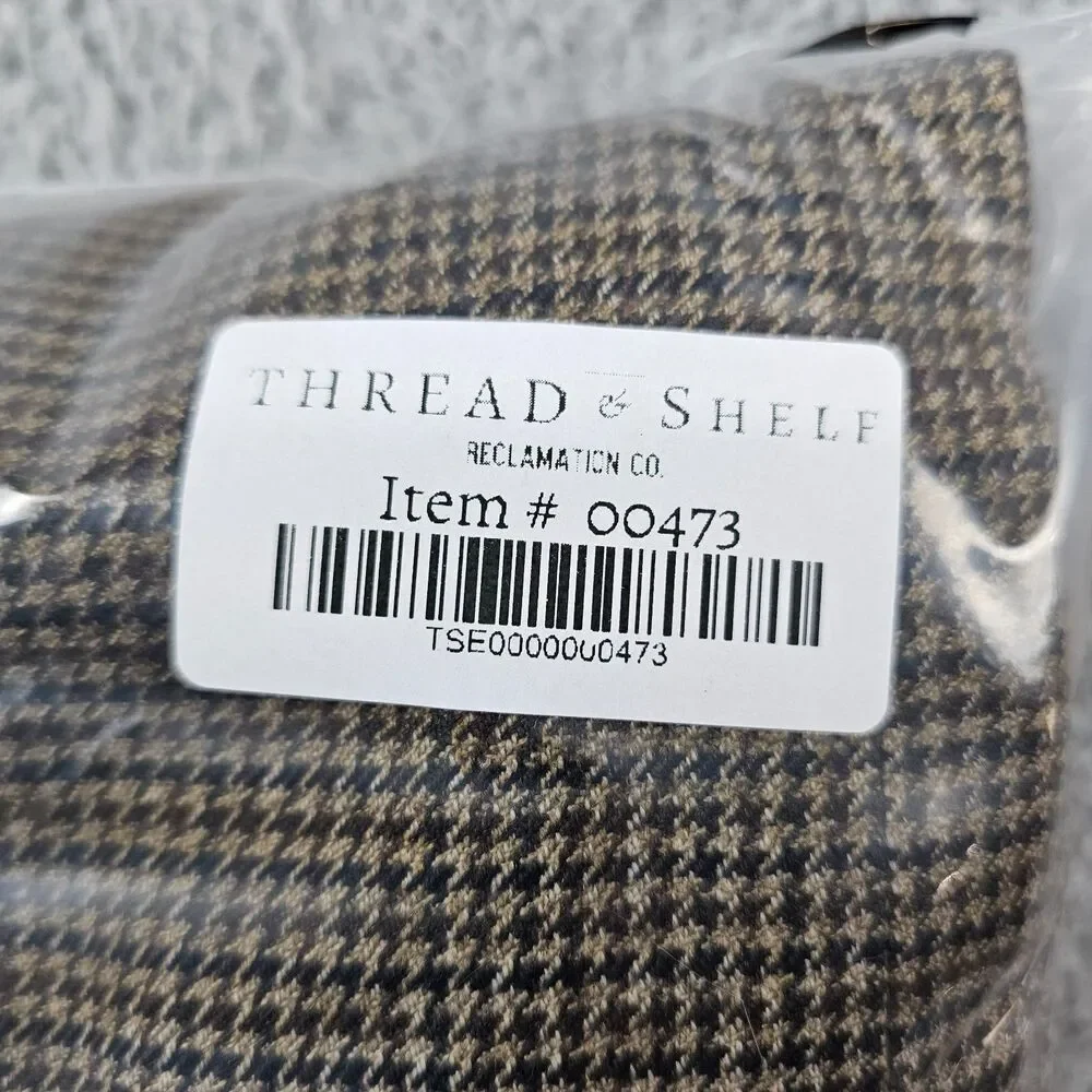 Brooks Brothers Blazer Sport Mens 46R Tan Houndstooth Wool Cashmere Coat Jacket